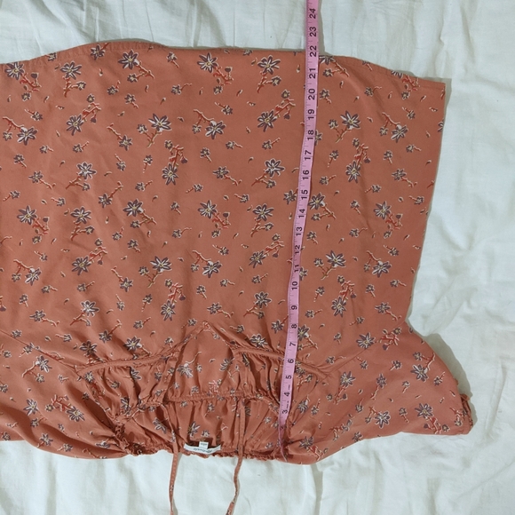 Madewell Tie Neck Peasant Top in Ginger Floral - Picture 6 of 8